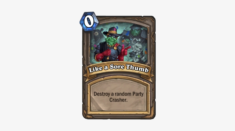 Image Of Like A Sore Thumb Hearthstone Card, transparent png download