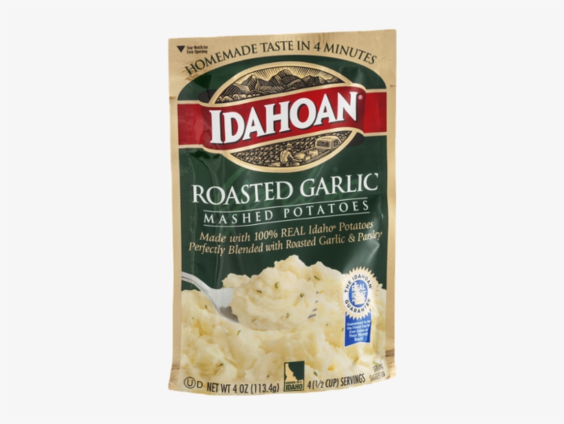 Idahoan Roasted Garlic Mashed Potatoes, transparent png download