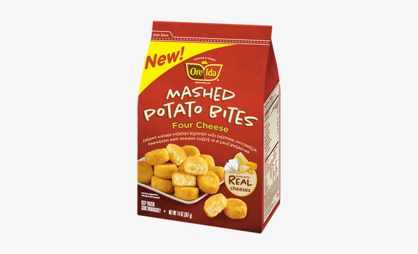 Ore-ida Mashed Potato Bites, Four Cheese - 14 Oz Bag, transparent png download
