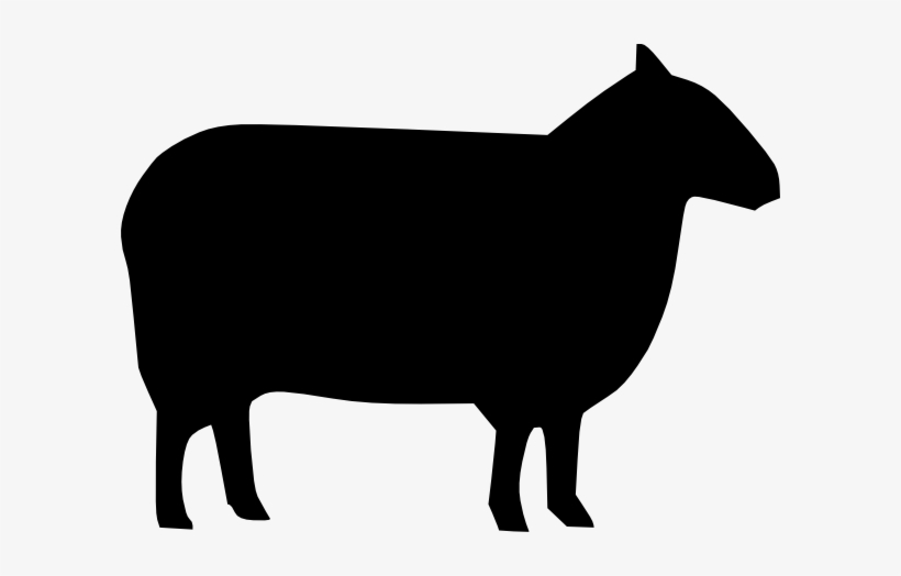 Cow Silhouette Clip Art Images & Pictures - Sheep Silhouette Clip Art, transparent png download