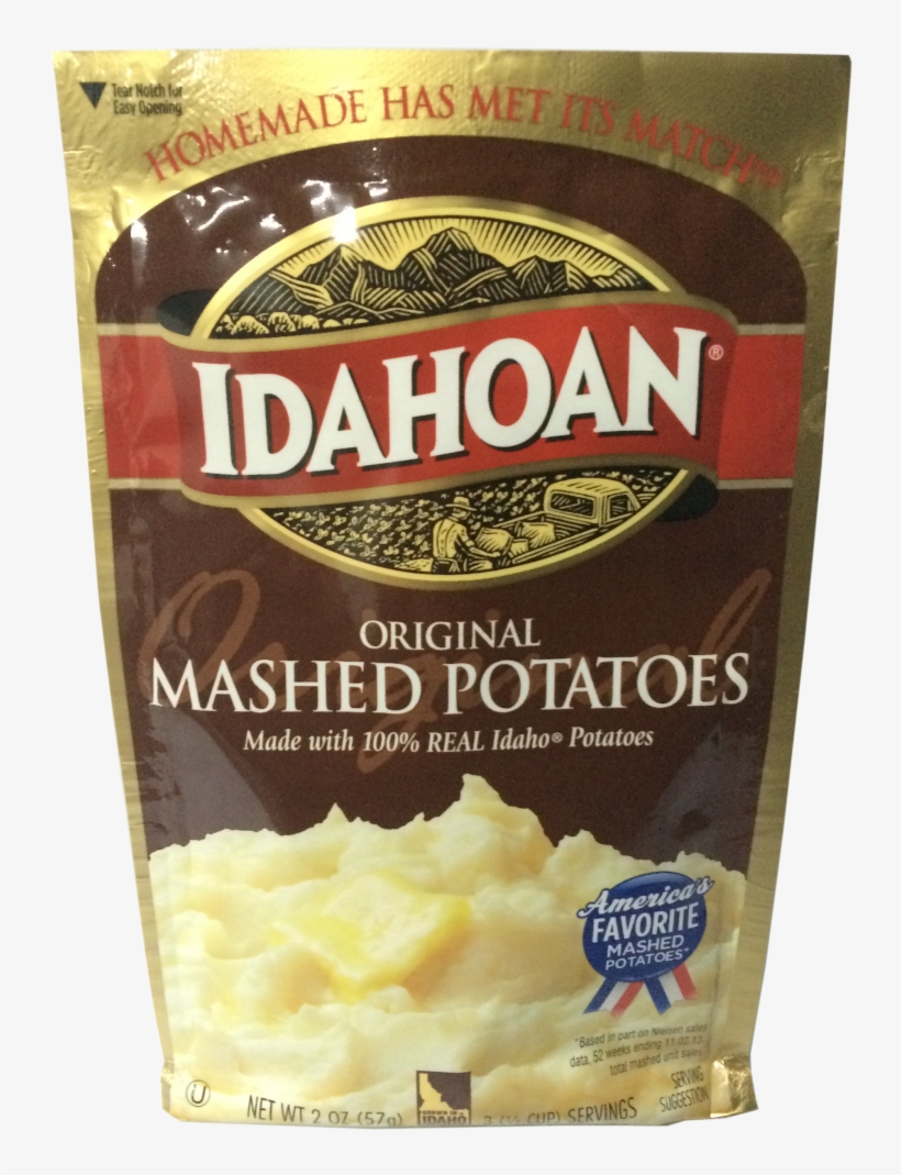 Idahoan Mashed Potatoes Cups - Idahoan Original Mashed Potatoes - 2 Oz Bag, transparent png download