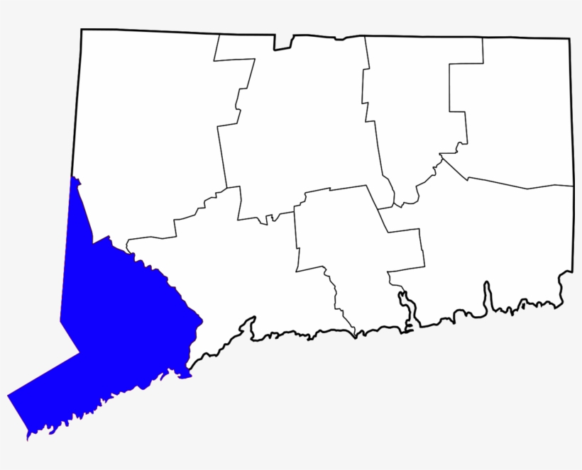 Fairfield County Turns Blue In Midterm Elections - Fairfield County Connecticut Karte, transparent png download