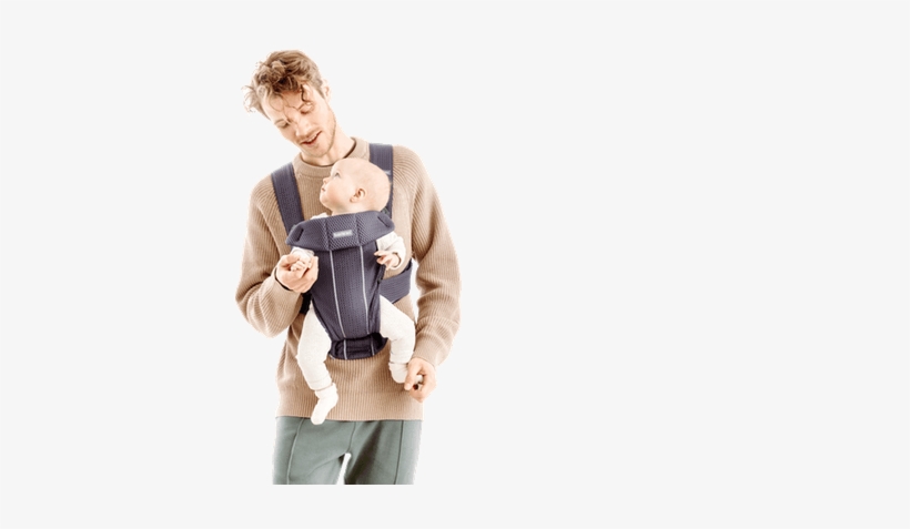 Babybjorn Baby Carrier Mini - Babycarrier Mini Vintage Indigo Cotton, transparent png download