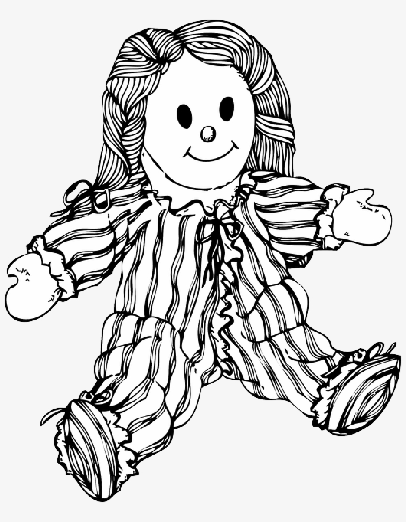 Mb Image/png - Doll Clipart Black And White Png, transparent png download