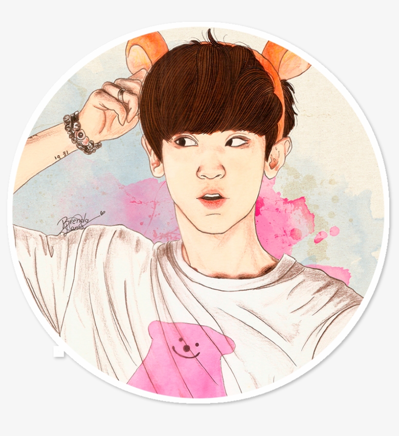 Adesivo Chanyeol, transparent png download
