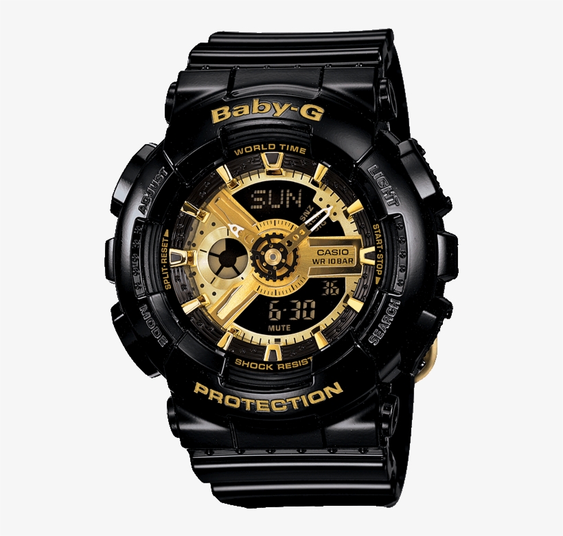 Scene1 - Gshock Baby G Black Gold, transparent png download