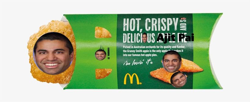 I Will Eat Ajit Pai - Mcdonald Apple Pie Hk, transparent png download