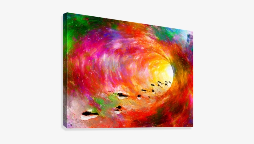 Footprints Of A Soul Canvas Print - Painting, transparent png download