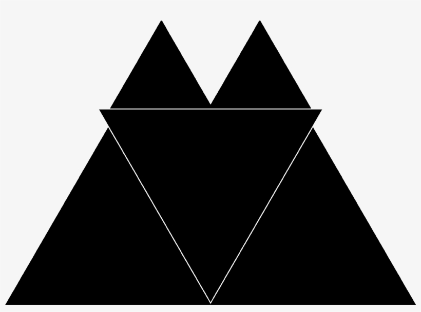 Medicine Madison Visual Artist - Black And White Geometric Mountains, transparent png download