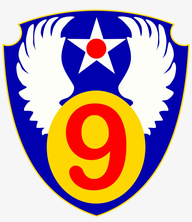 File Ninth Air Force Emblem World War Ii Wikimedia - World War One Emblems, transparent png download