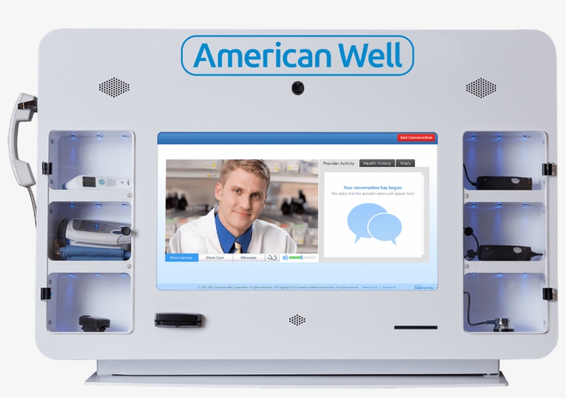 American Well Recently Announced An Exciting New Partnership - Telemedicine Kiosks, transparent png download