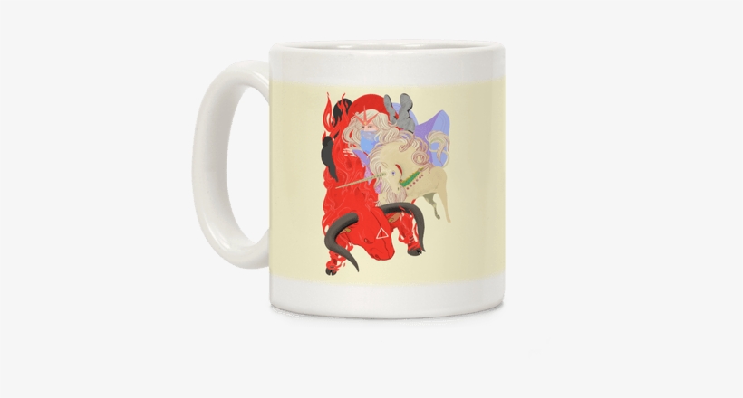 The Last Unicorn And The Red Bull Coffee Mug - Mug, transparent png download