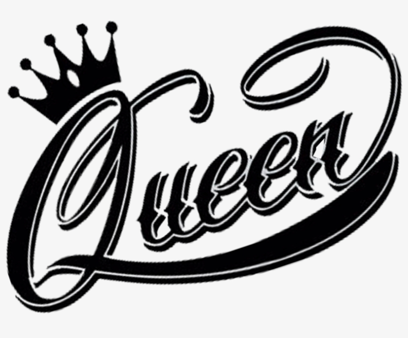 Share This Image - Black And White Queen, transparent png download