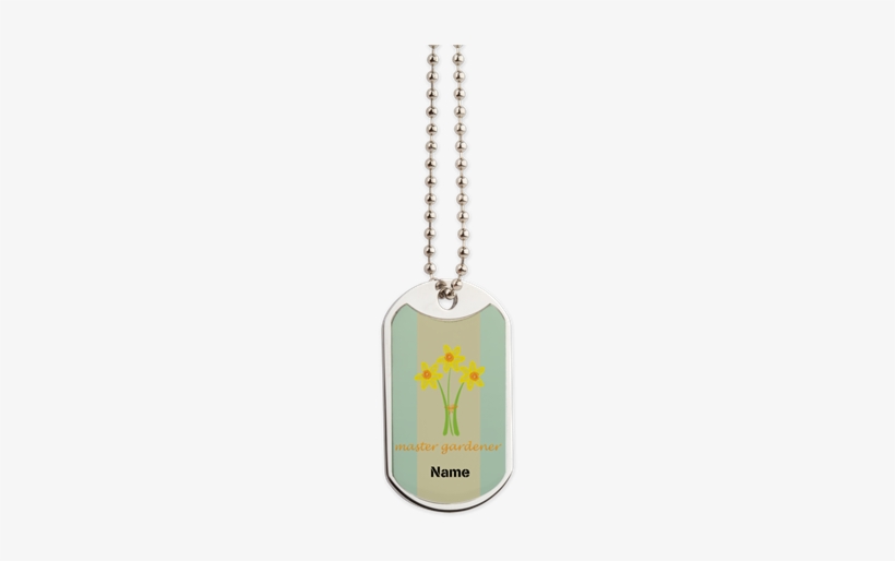 Custom Master Gardener Daffodils Flower Dog Tags On - Sami Drum, transparent png download
