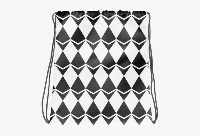 Ethereum Diamond Pattern Drawstring Backpack - Argyle, transparent png download