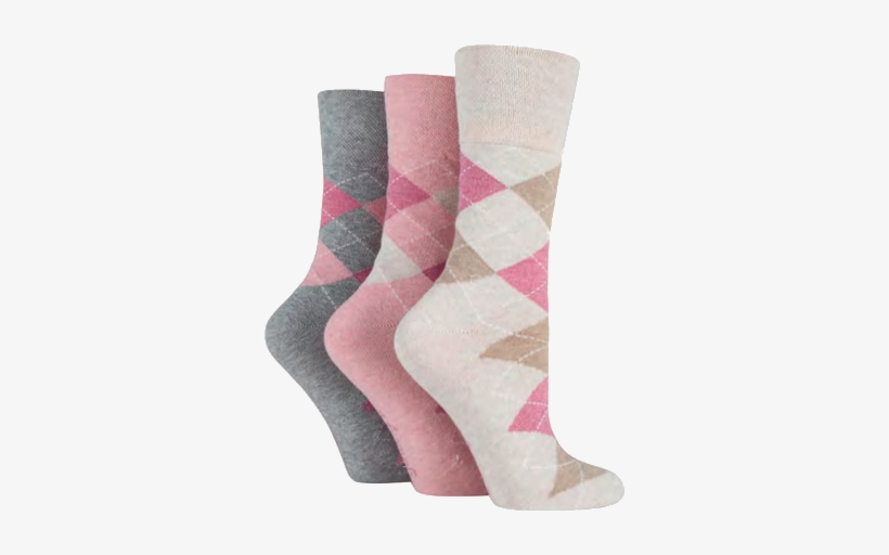 Women's Diamond Pattern Socks - Sock, transparent png download