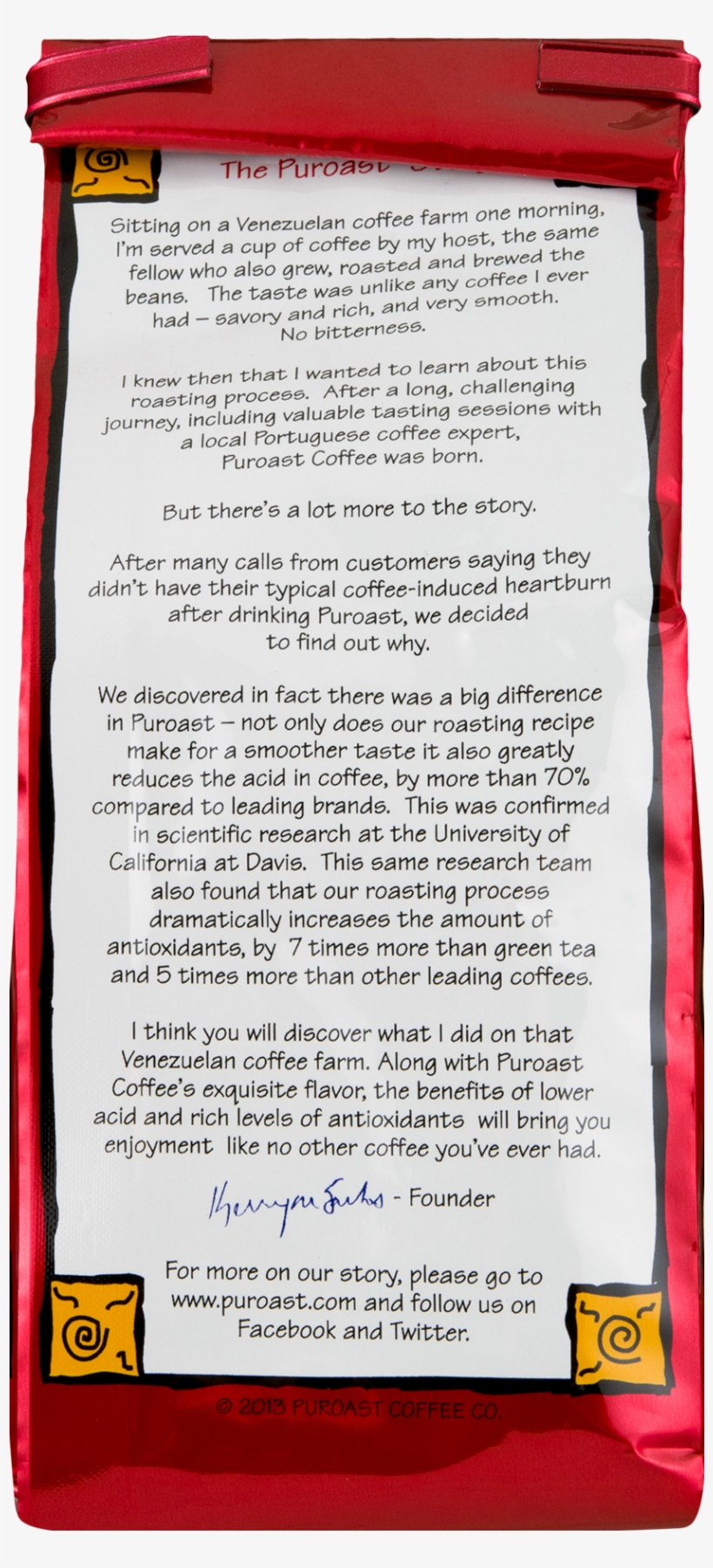 Puroast Coffee Half Caff House Blend 12 Oz., transparent png download