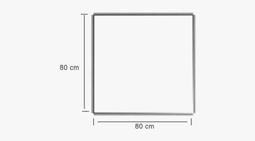 Woven Square Scarf - Diagram, transparent png download