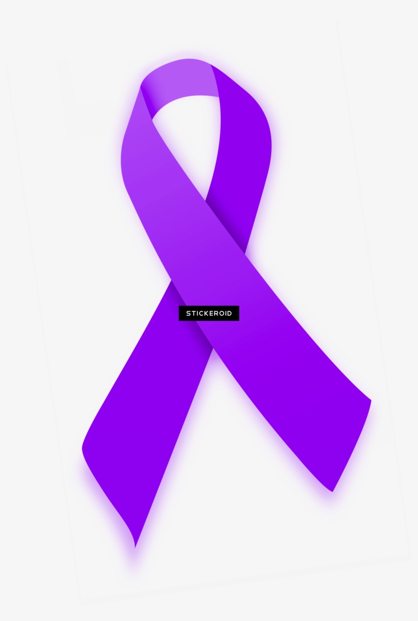 Purple Ribbon Art, transparent png download