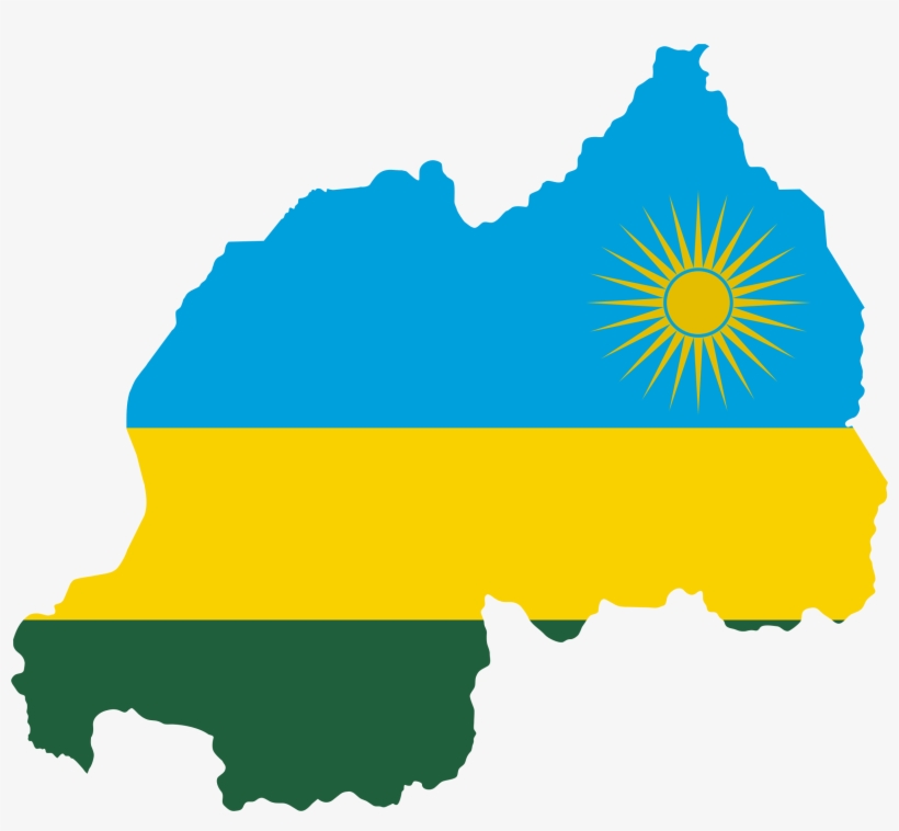This Free Icons Png Design Of Rwanda Flag Map, transparent png download