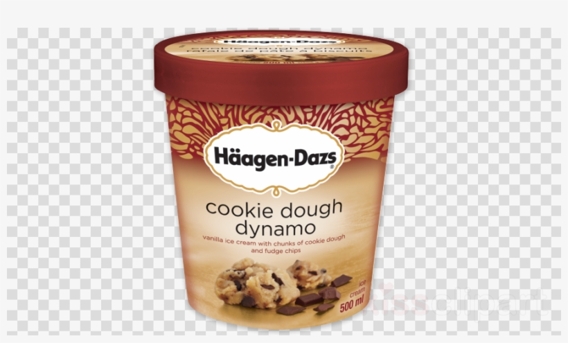 Download Haagen Dazs Cookie Dough Ice Cream Clipart - Haagen-dazs H Agen-dazs Cookie Dough Dynamo Ice Cream, transparent png download