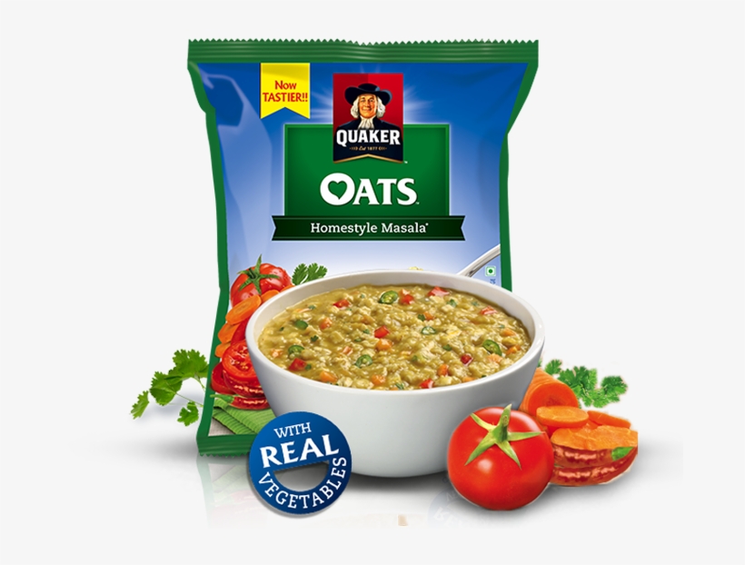 Homestyle Masala Oats - Quaker Oats - Tomato Veggie Surprise, 400g, transparent png download