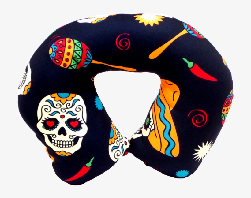 Almofada De Pescoço 32x22cm "caveira Mexicana" - Mexican Skulls Twin Duvet, transparent png download