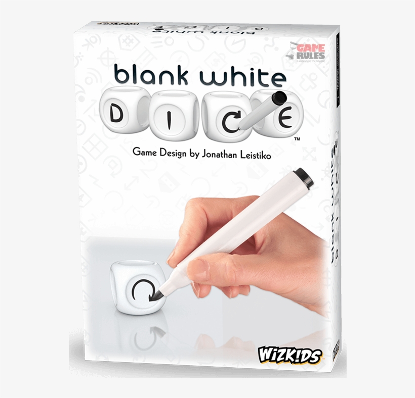 Blankwhitedice-b - Blank White Dice Game, transparent png download