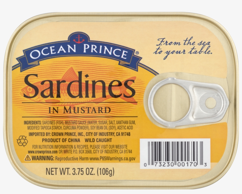 Ocean Prince Sardines In Water, transparent png download