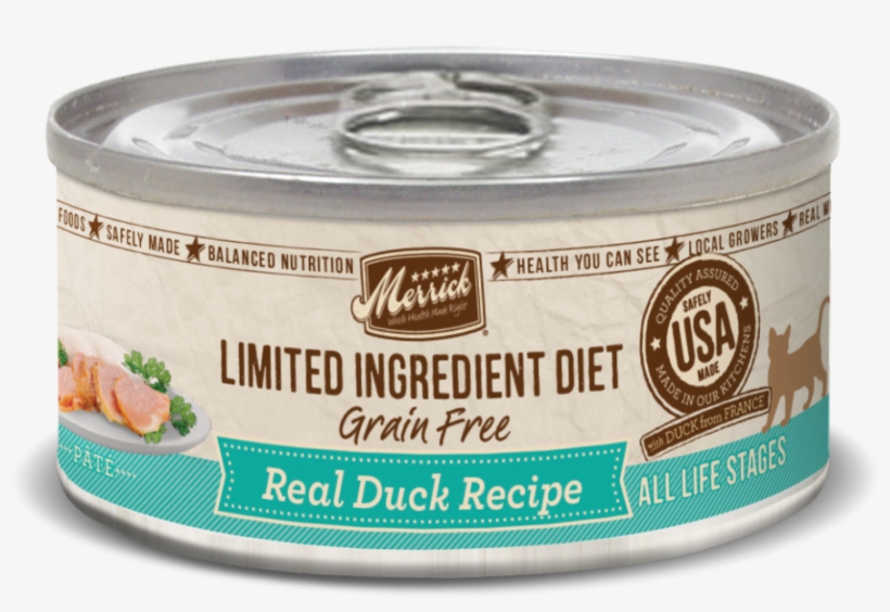 Merrick Limited Ingredient Diet Grain Free Real Duck - Canned Duck Cat Food, transparent png download