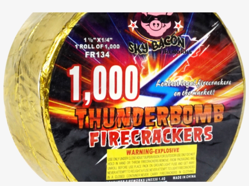 Thunderbomb Firecrackers 1000 Lt's Fireworks - Fireworks, transparent png download