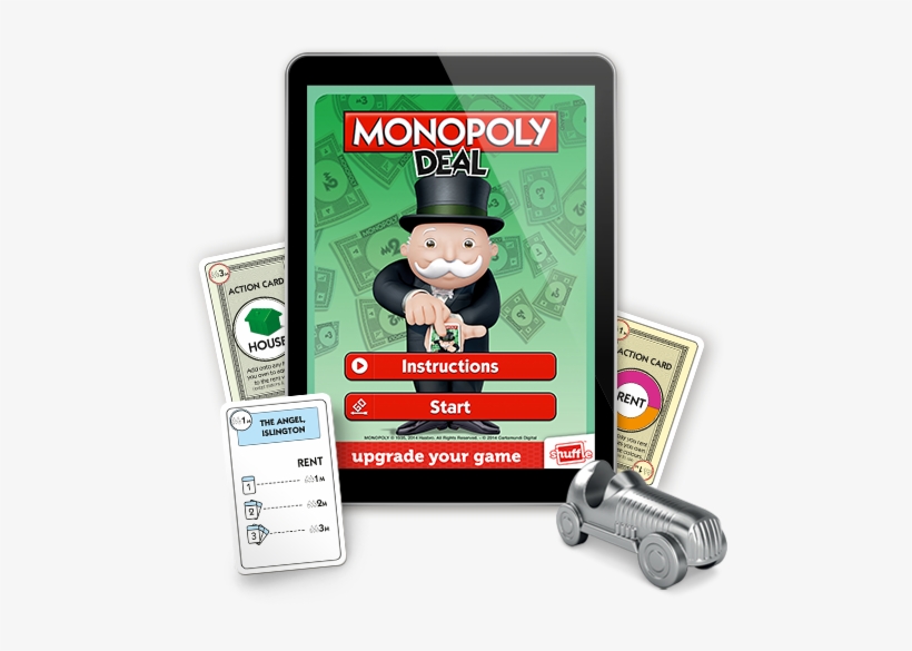 Shuffle Monopoly Deal Card Game - Monopoly, transparent png download