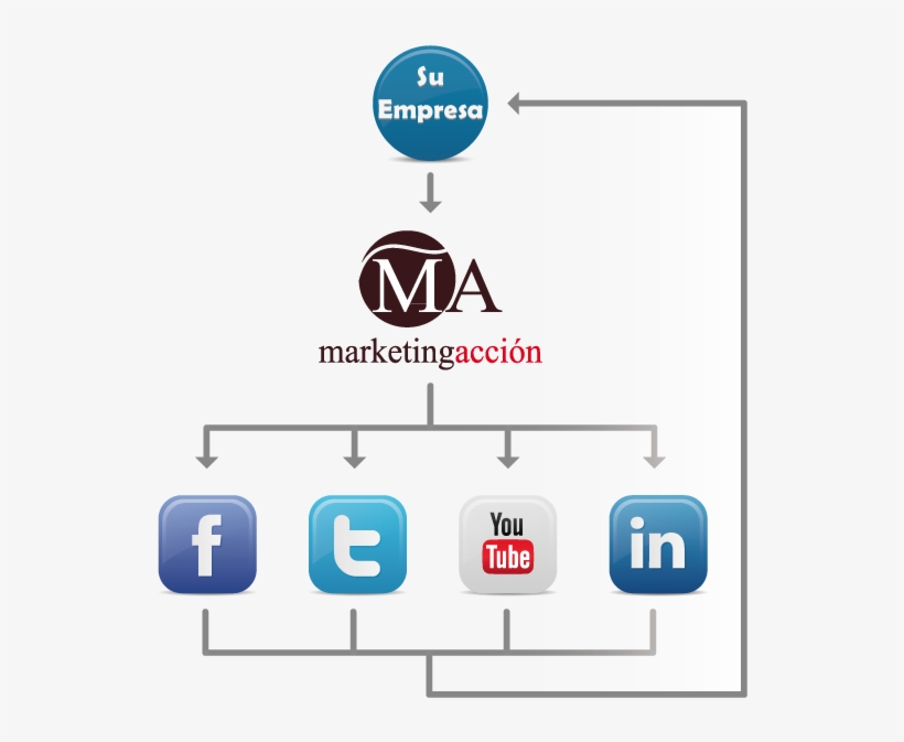 Esquema Redes Sociales - Social Media, transparent png download