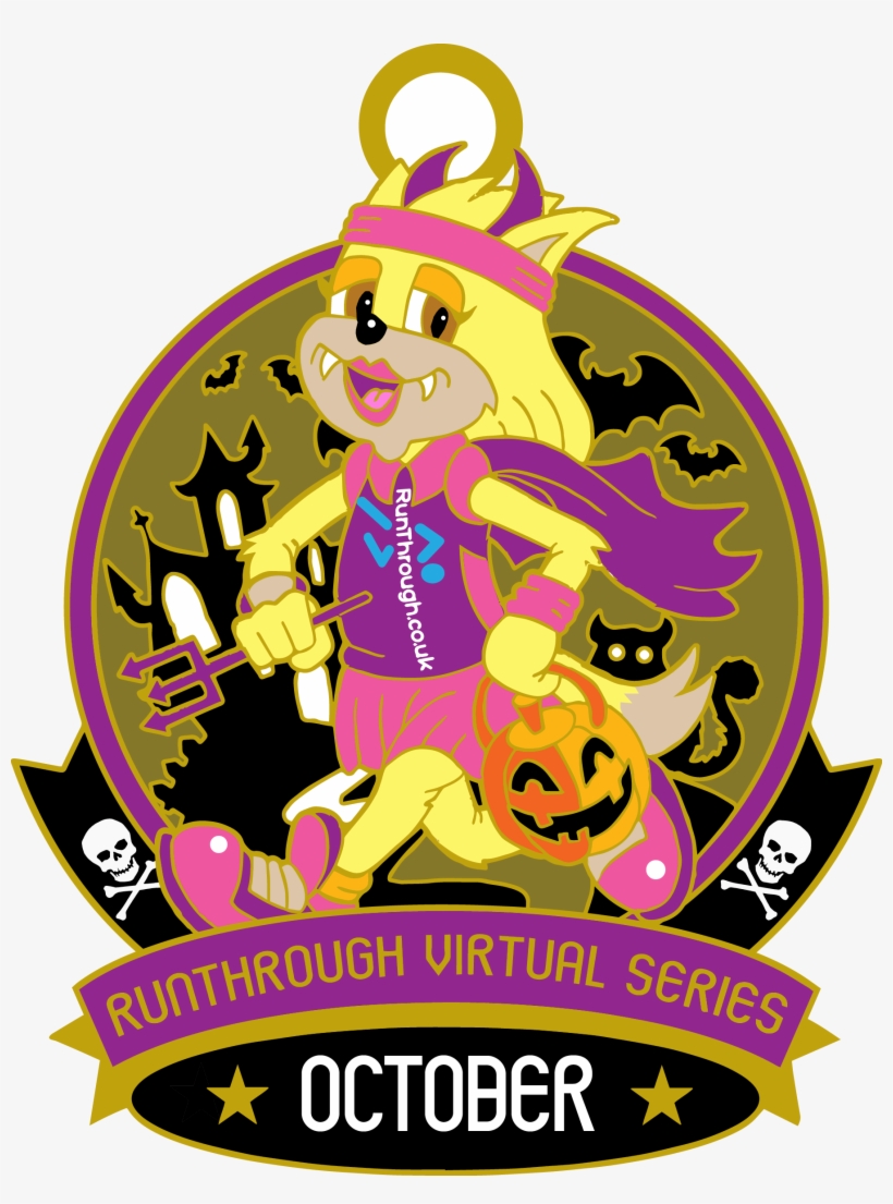 Enter Your Virtual Runthrough Event By Clicking The - Cartoon, transparent png download
