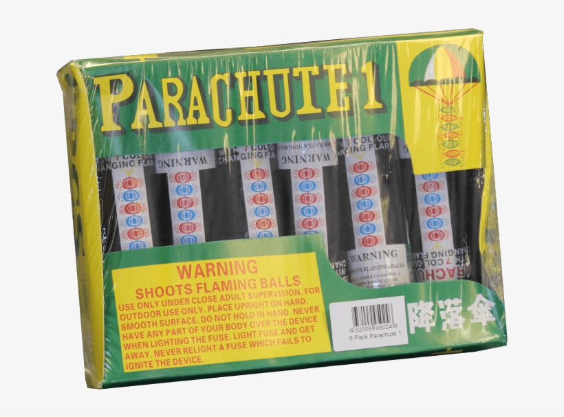 7 Color Changing Parachute 6 Pack - Packaging And Labeling, transparent png download