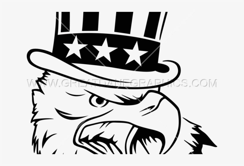 Uncle Sam Clipart Head - Uncle Sam Clipart Black And White, transparent png download