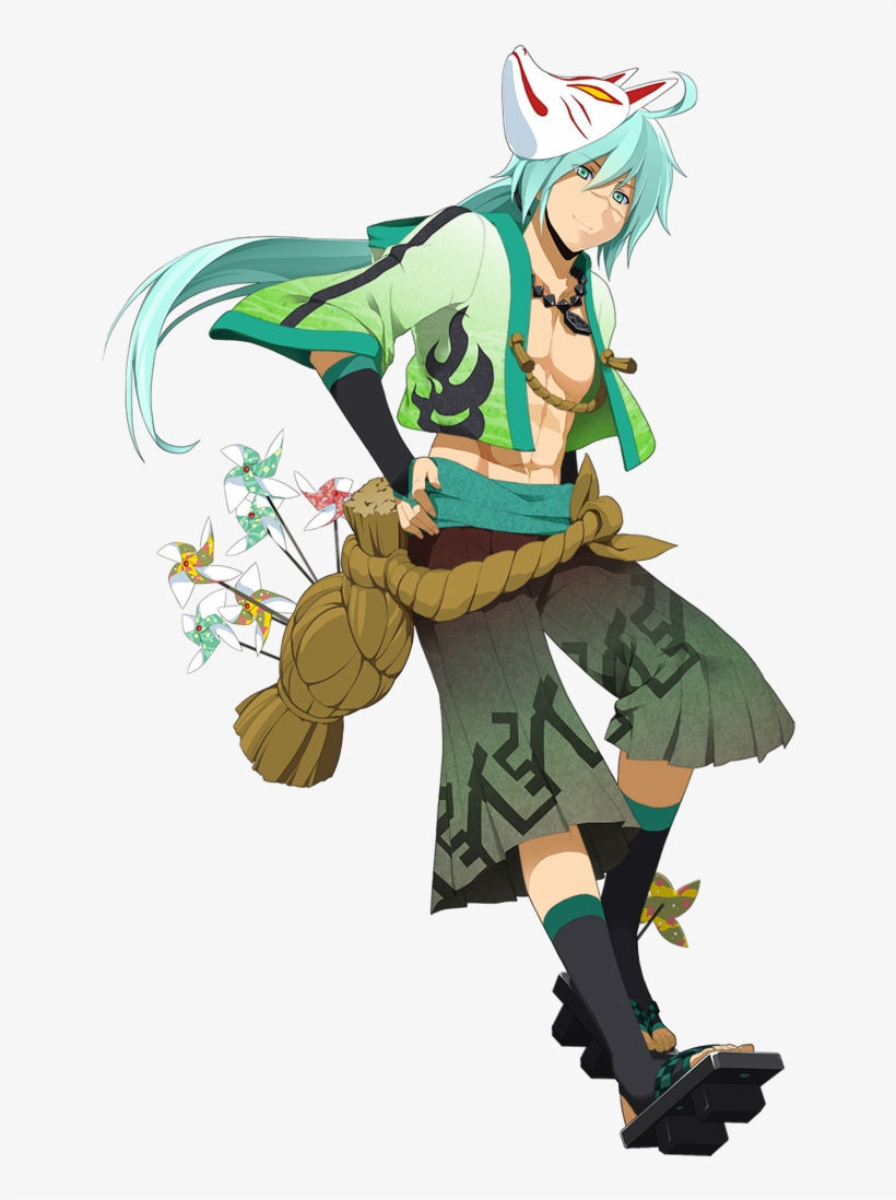 Miroku 01 - Onigiri Game Characters, transparent png download