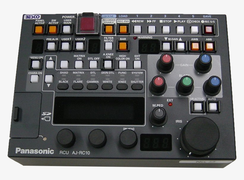 Panasonic Aj-rc10g Remote Control Unit, transparent png download
