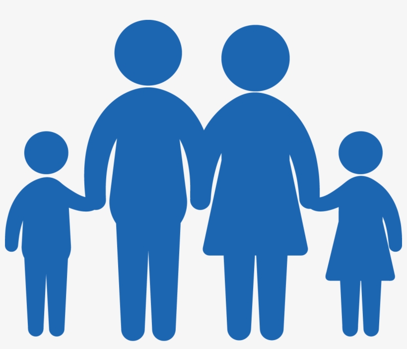 Personas - Family Silhouette Coloring Pages, transparent png download