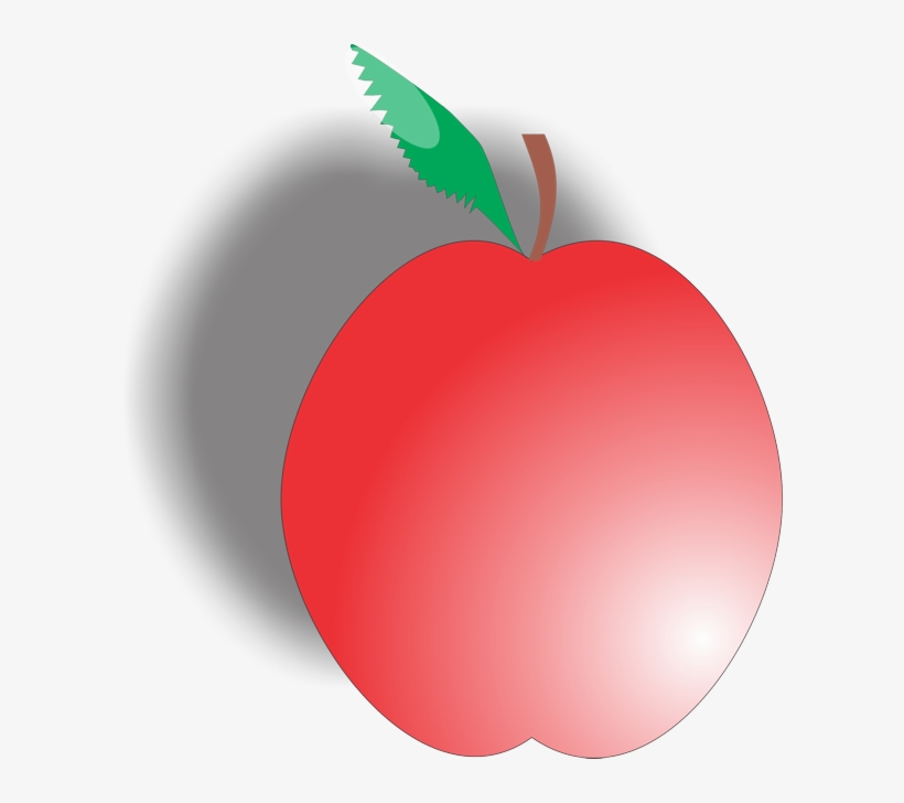 Completed Apple With Shadow - Mcintosh, transparent png download