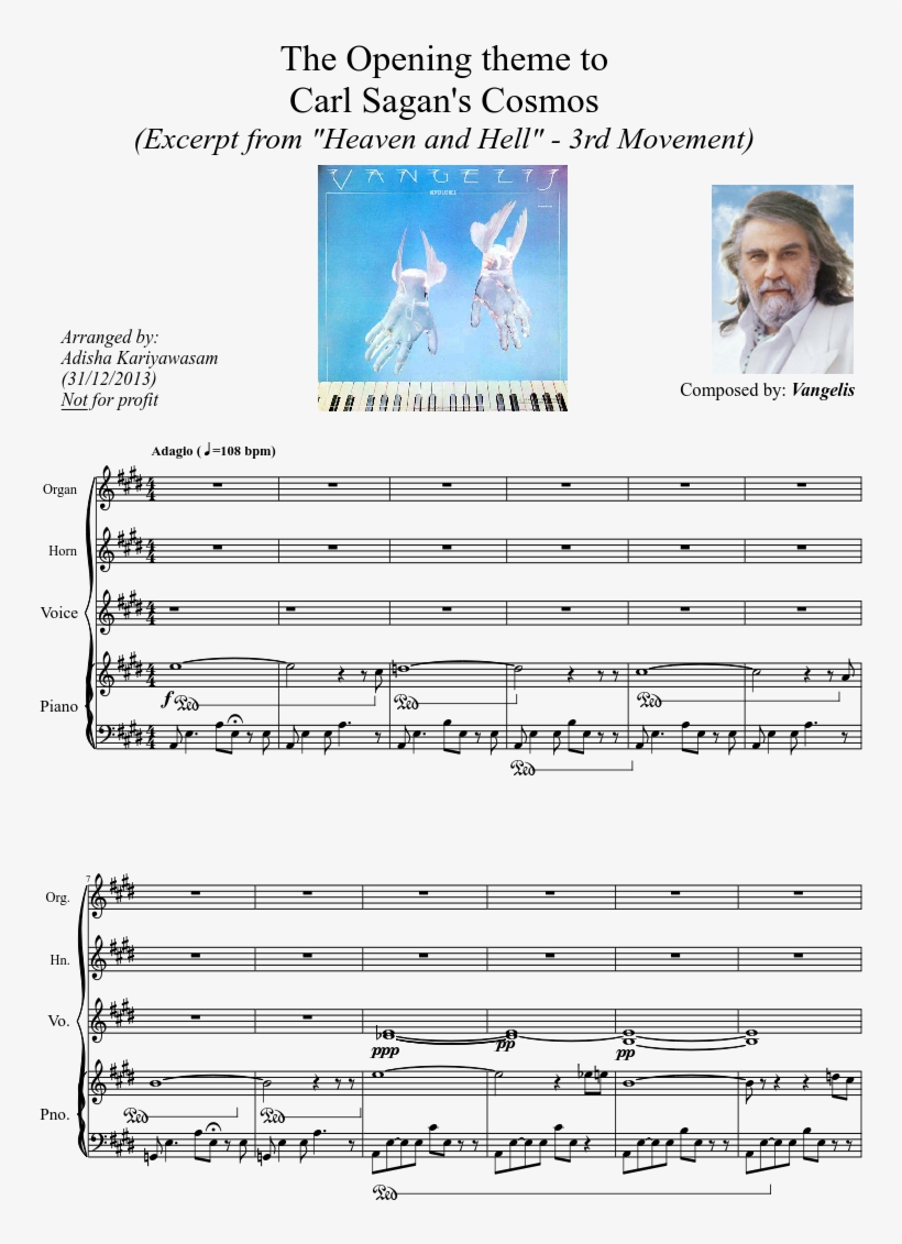 Tribute To "heaven & Hell" 3rd Movement - Vangelis, transparent png download