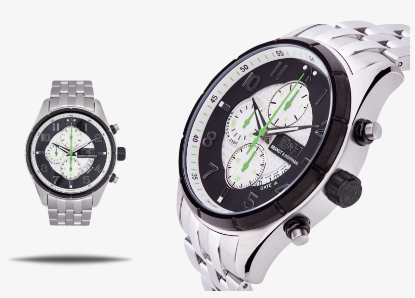 Description - Brandt & Hoffman Sagan Men's Chronograph Watch, transparent png download