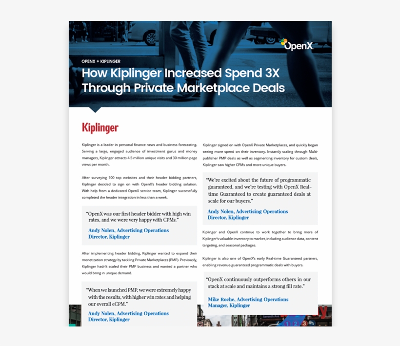 How Kiplinger Increased Spend 3x Through Private Marketplace - Kiplinger, transparent png download