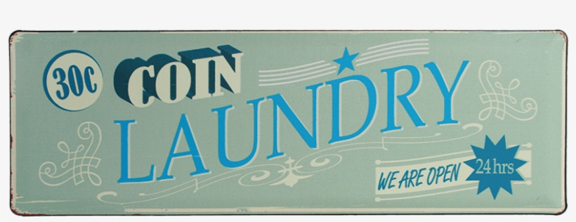 You Are Here - Out Of The Blue Metall-schild, Nostalgie Coin Laundry,, transparent png download