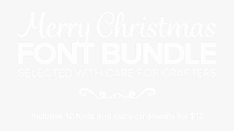 Merry Christmas Fonts Bundle - Hyatt White Logo Png, transparent png download
