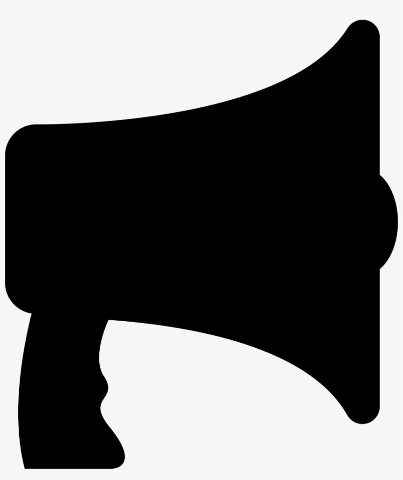 Speaker Transparent Silhouette Png Black And White - Silueta De Megáfono, transparent png download