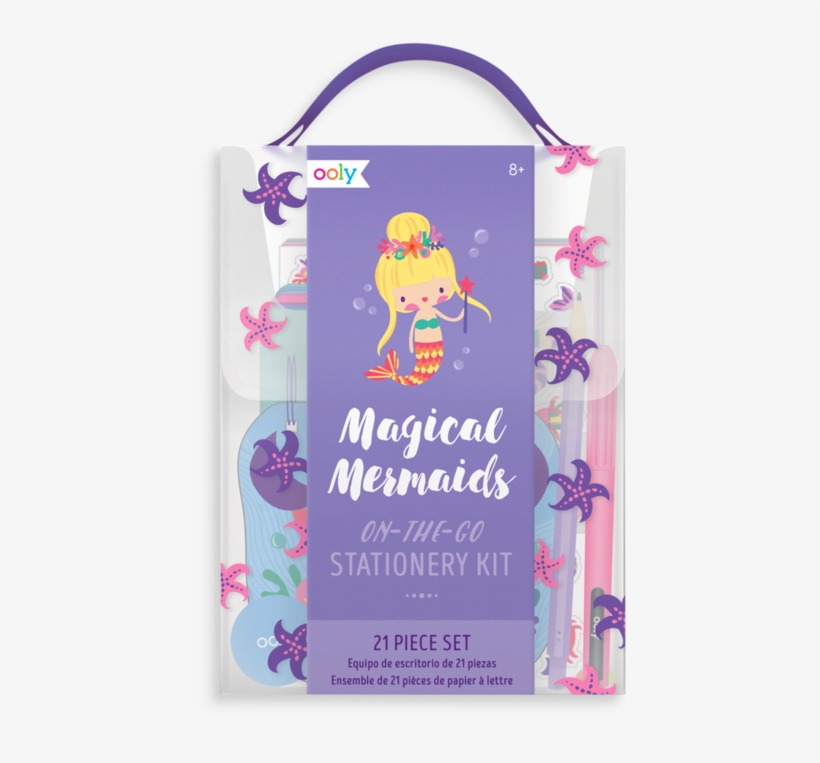 On The Go Stationery Kit - Ooly, Gift Set Magical Mermaid Stationery Kit, transparent png download