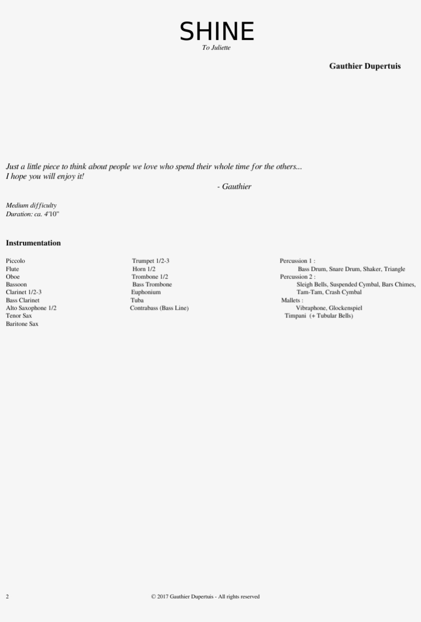 Lg-169058642 Sheet Music 2 Of 18 Pages - Little Miss Sunshine, transparent png download