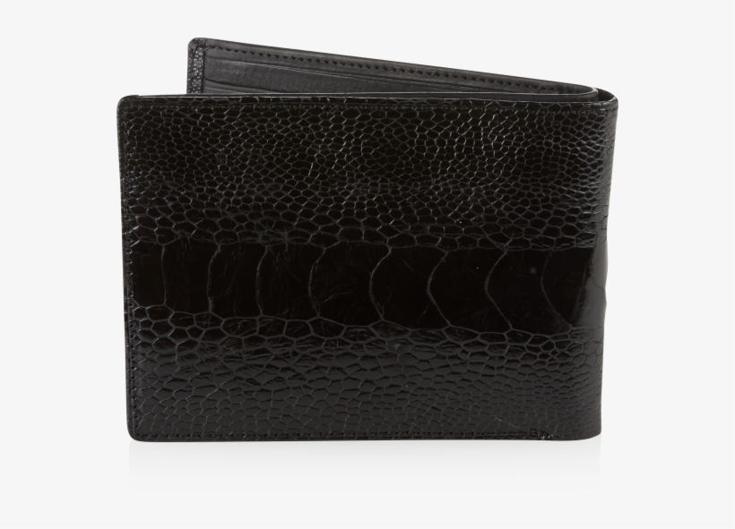 Billfold Wallet Ostrich Shin Black - Handbag, transparent png download