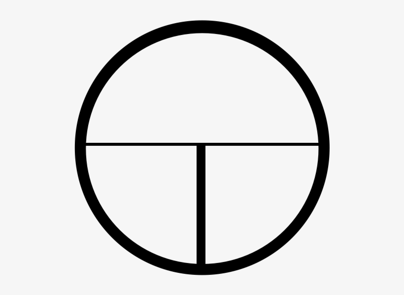 Crosshair Rubber Stamp - Clock With No Number, transparent png download